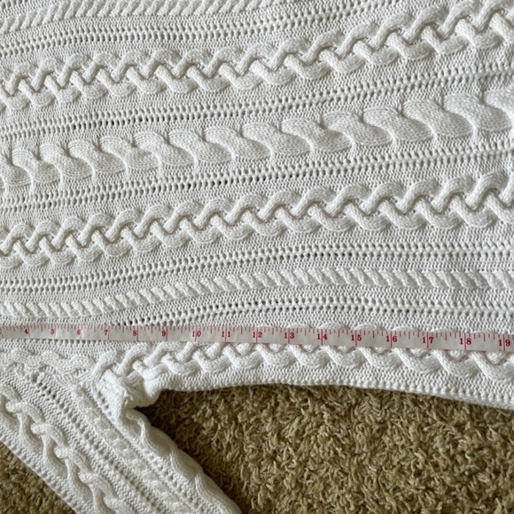 ralph lauren white knit and thread sweater women  Size Ps - Picture 2 of 4